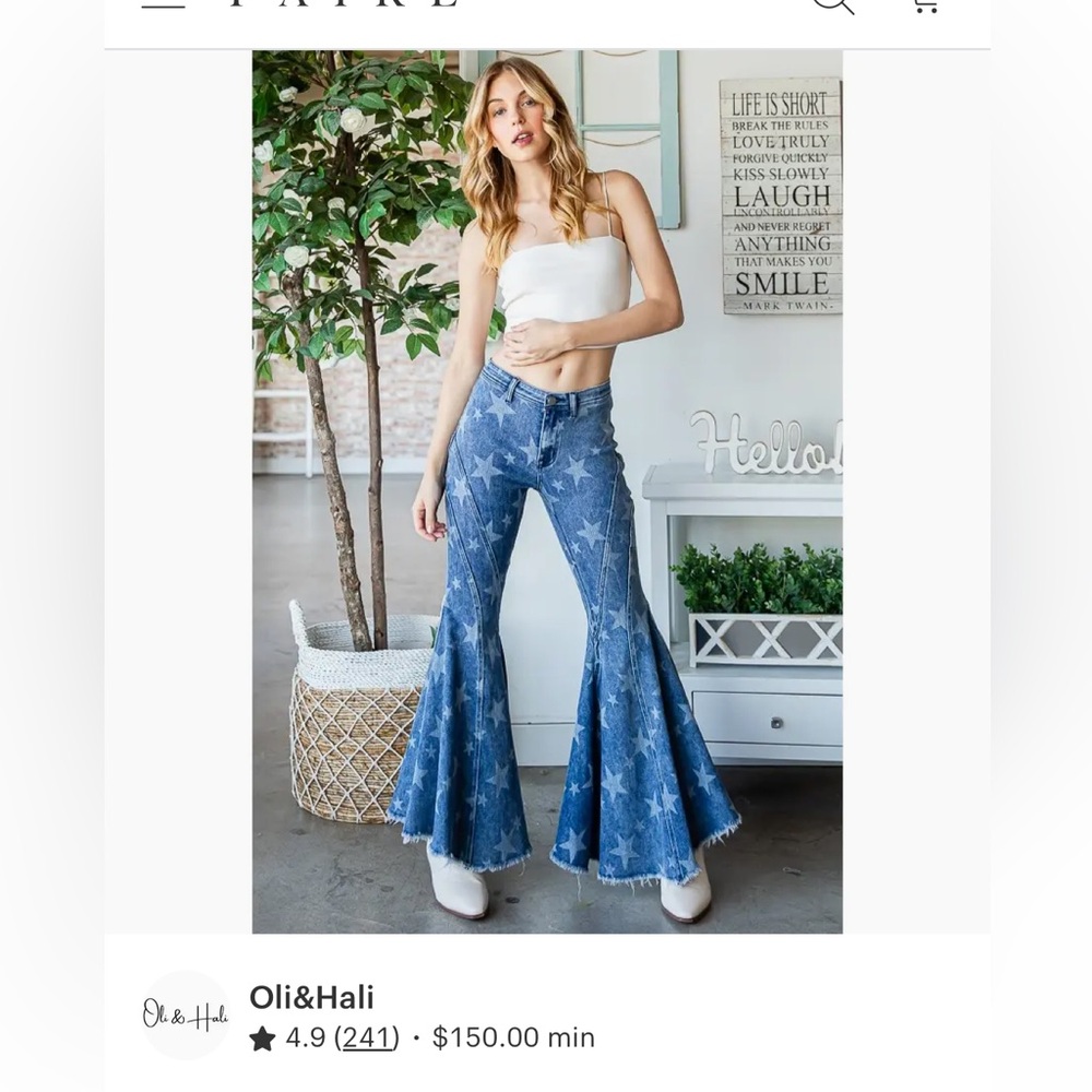 Oil & Hali star flare jeans 🌟